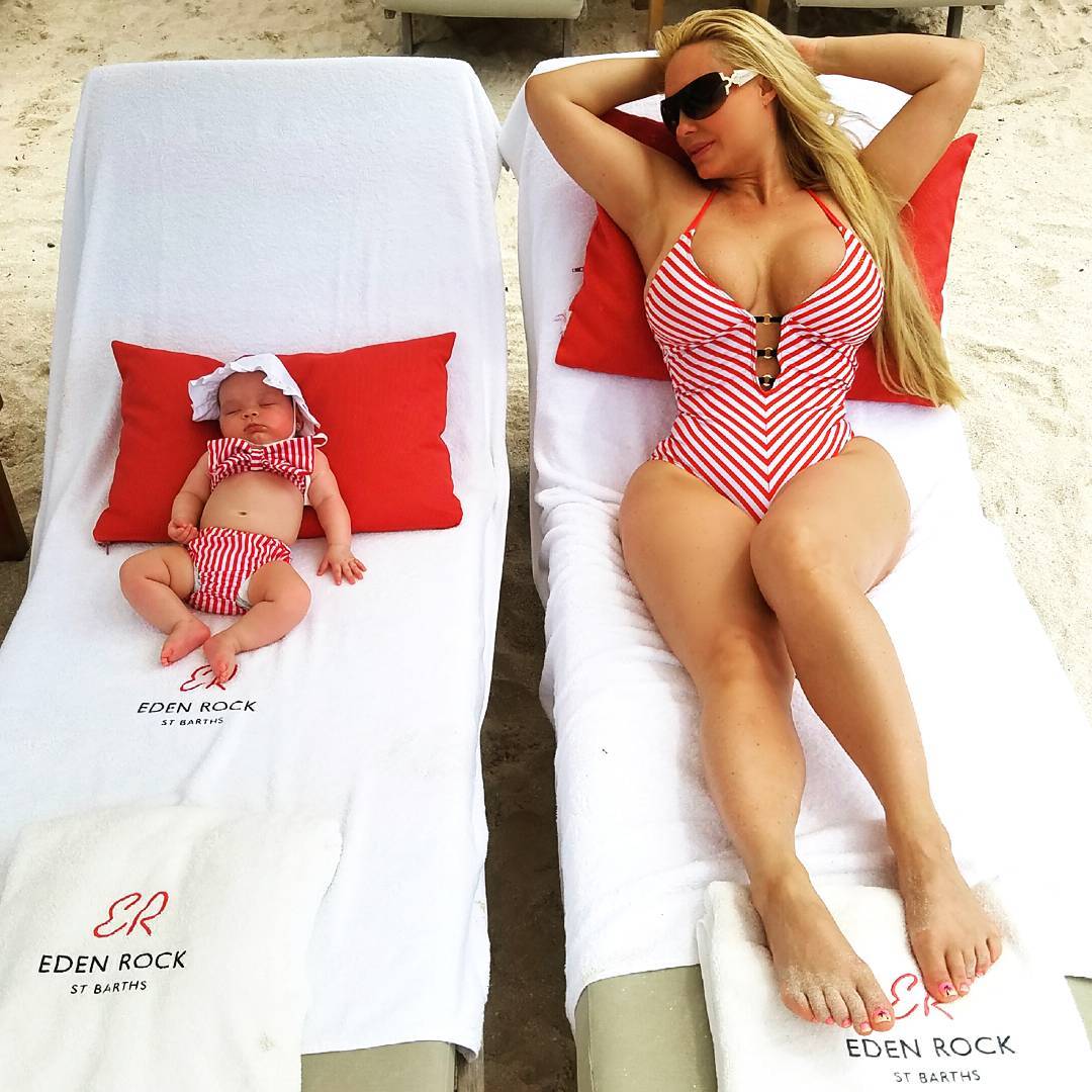 All the Times Coco Austin and Baby Chanel Wore Matching Bathing Suits