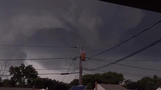 Amazing Rotation Seen During Tornado Warned Storm In New Jersey