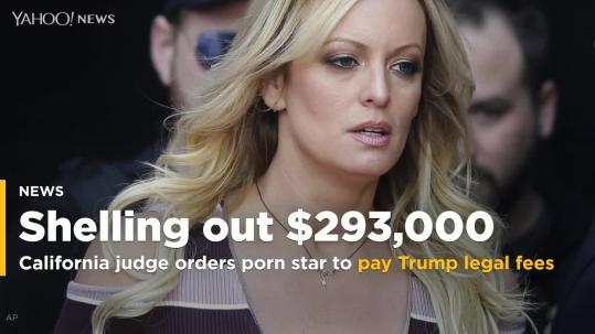 Not Legal Porn - California judge orders porn star to pay Trump legal fees