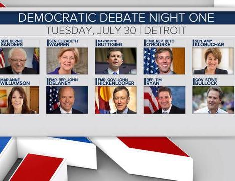 Democratic debate night 2 lineup