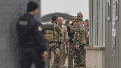Raw: Peshmerga Troops Entering Syria