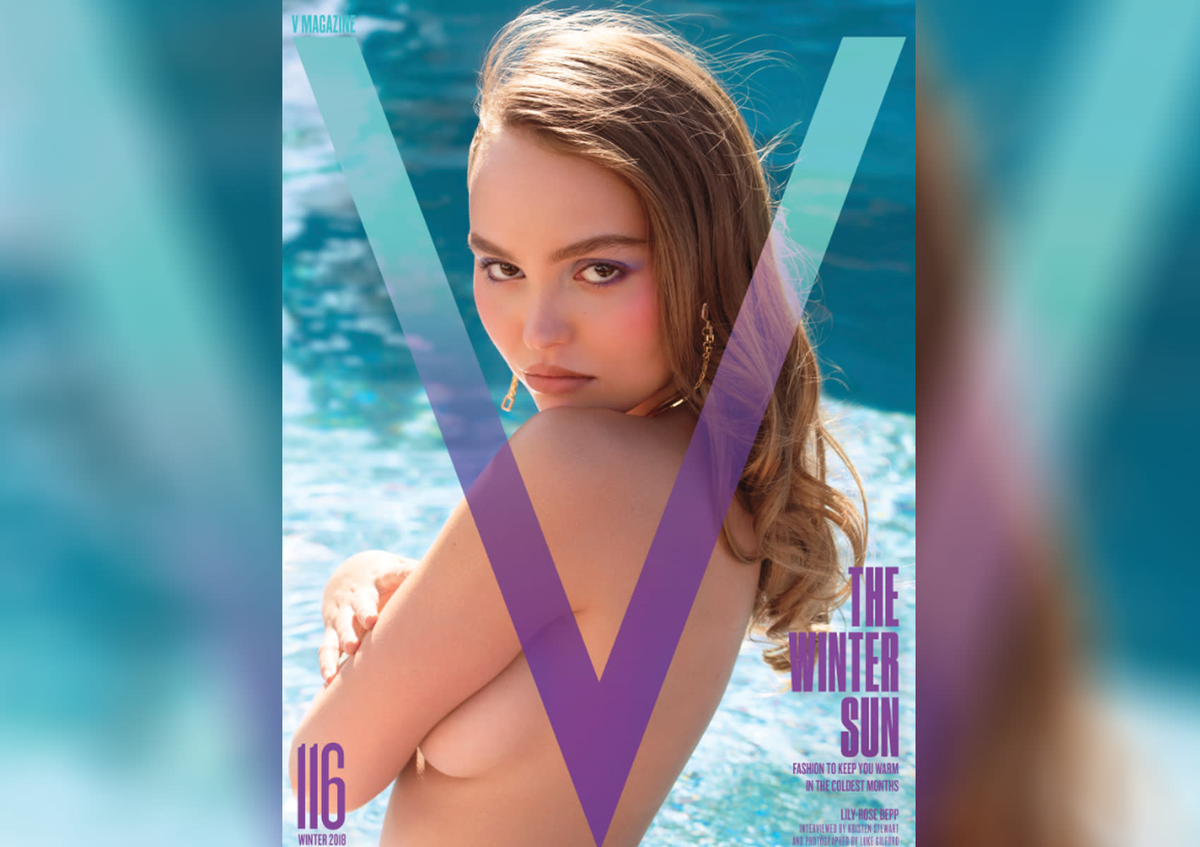 Lily Rose Depp 19 Goes Topless For V Magazine In Shoot With Pamela.