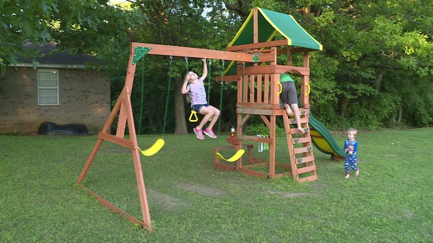 bella play outdoor toddler swing set