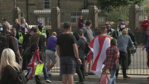 Police Clash With Anti Migrant Protesters At Dover Port