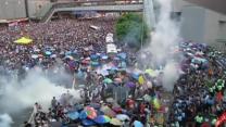 Hong Kong resorts to tear gas to break up demonstrators