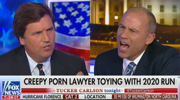 Michael Avenatti and Tucker Carlson hurl insults during contentious  interview