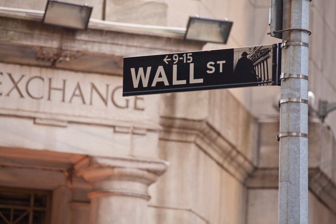 Wall St. street sign.