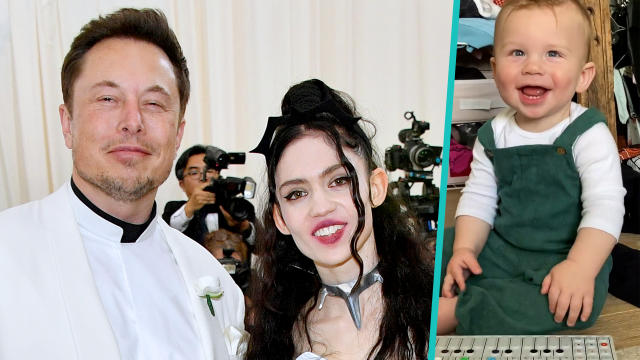 Elon Musk Grimes Son X Ae A Xii Grins While Rocking Out On A Synthesizer