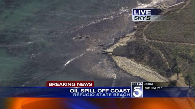 Oil Spill Off Refugio State Beach in Santa Barbara County Prompts Emergency Response