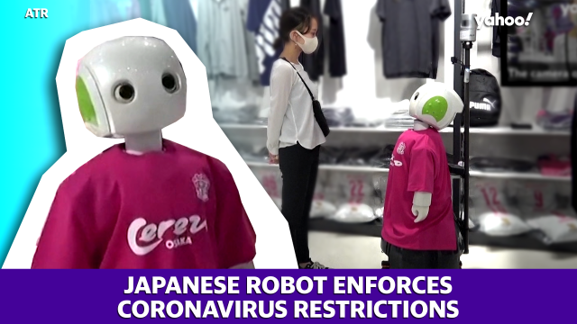 This Polite Japanese Robot Detects And Enforces Coronavirus Restrictions