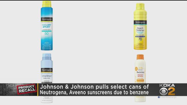 johnson johnson sunscreen recall