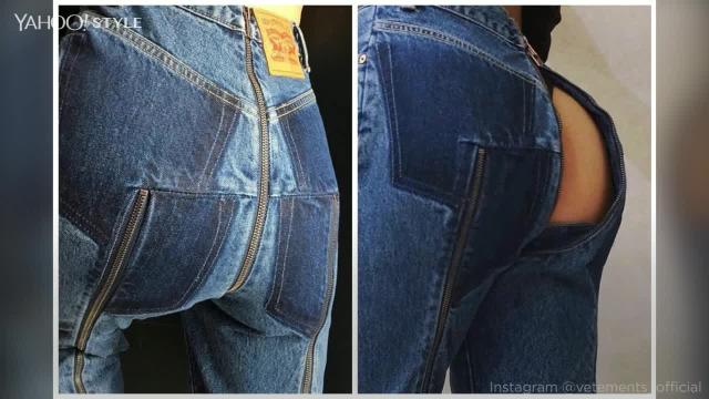 back zip up jeans