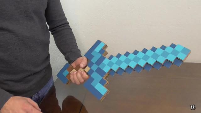 Us Dad Builds Transforming Minecraft Sword And Pickaxe Video