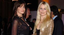 French Mature Beach Nudists - Claudia Schiffer, 48, and Stephanie Seymour, 51, pose nude