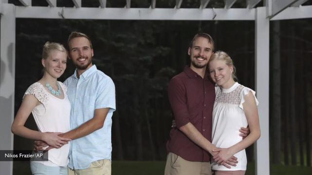 Brothers twin children sisters marry twin Identical twin