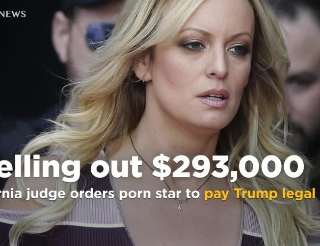 California Female Porn Stars - California judge orders porn star Stormy Daniels to pay Trump legal fees