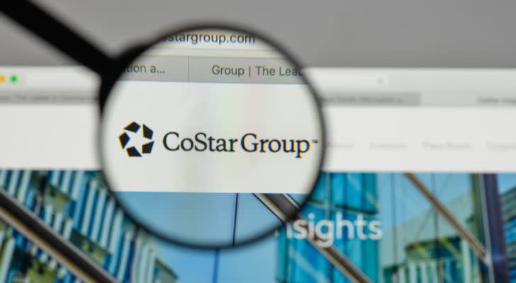 An image of a magnifying glass zooming in on the CoStar Group, Inc. (CSGP) logo